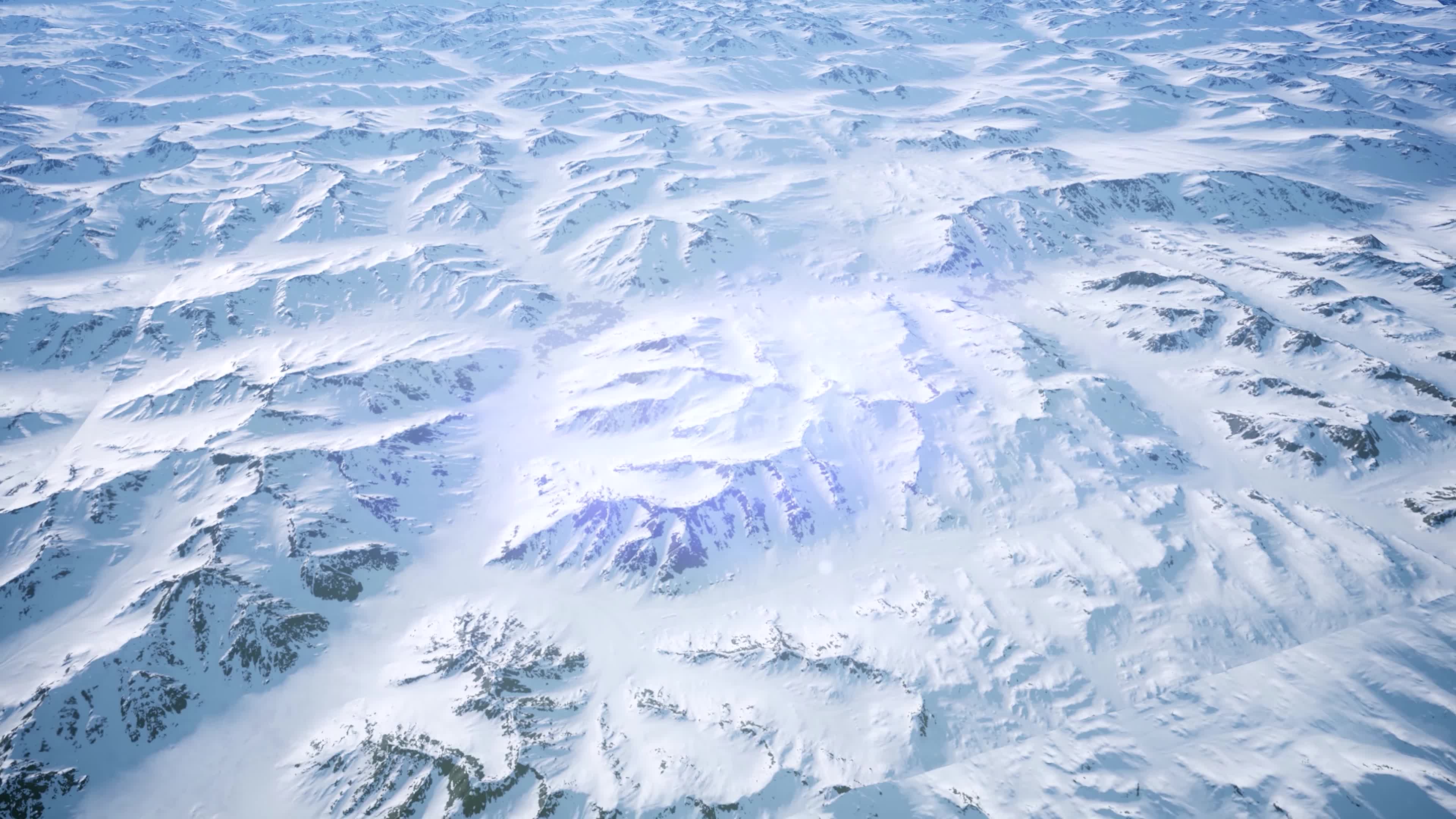实拍大自然冬季雪景视频素材