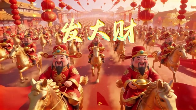 发大财led视频背景