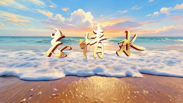 歌曲忘情水led视频背景-有词