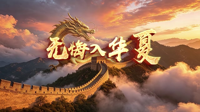 无悔入华夏led视频背景-画面有词-中学生版本