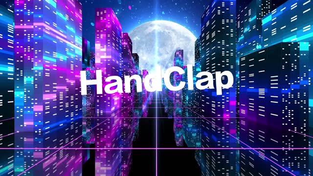 英文歌曲hand clap视频背景-有词