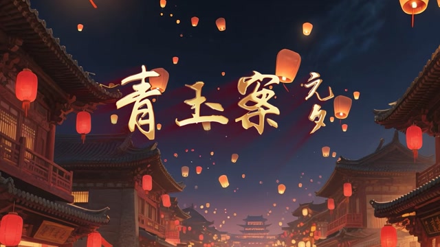 青玉案元夕led视频背景-有词