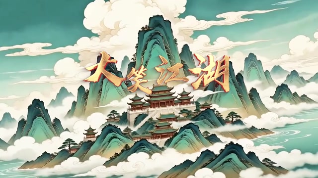 大笑江湖led视频背景-画面有词