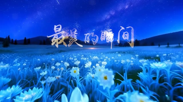 歌曲最美的瞬间led视频背景-有词