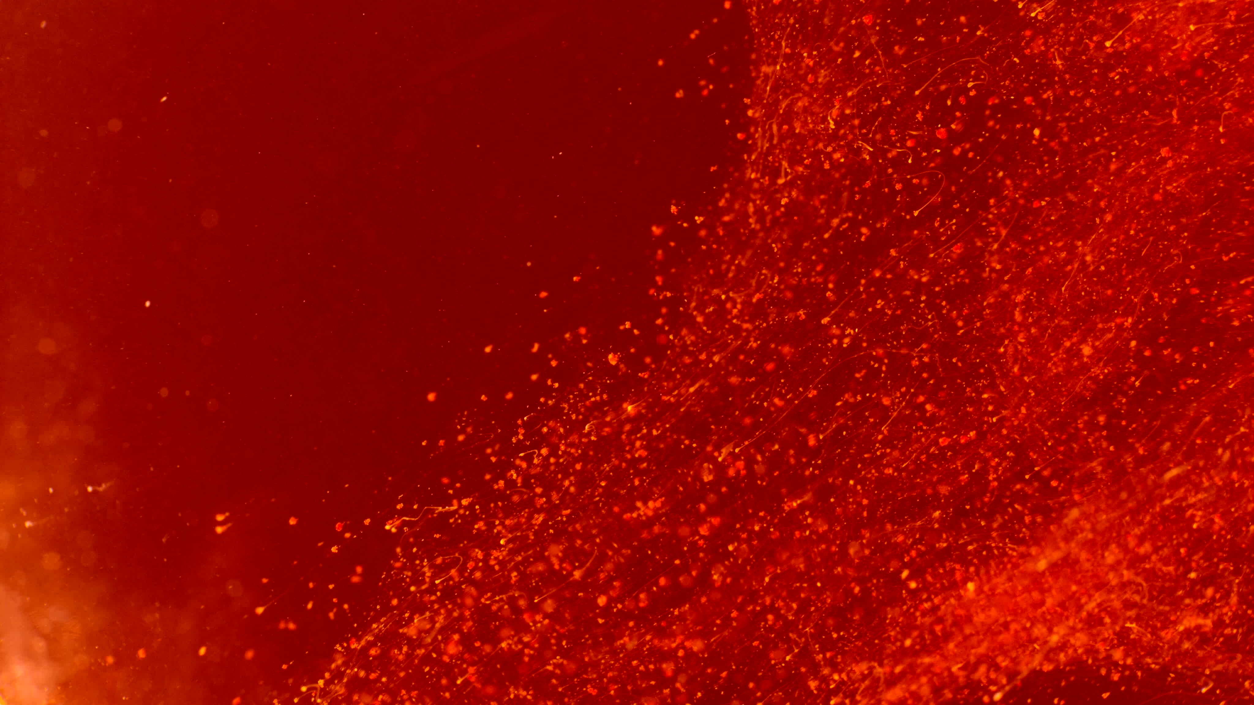 红色水墨粒子动感流体视频背景素材