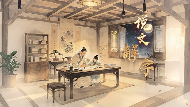 说文解字有led视频背景-随机唱词
