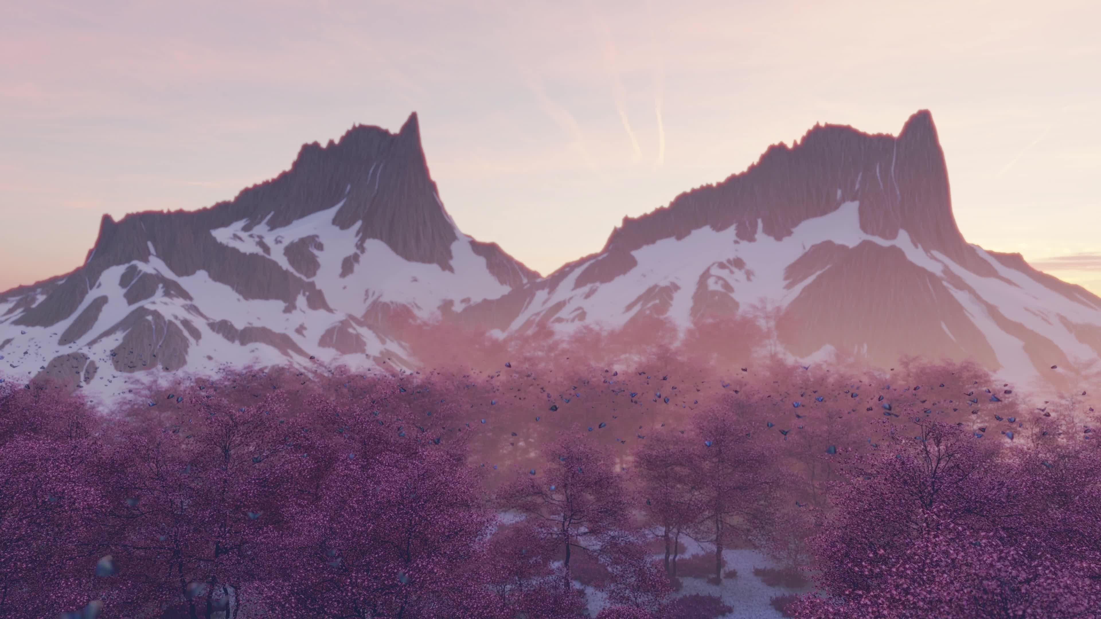 春天桃花源美景