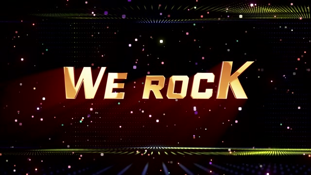 we rock视频背景-有词