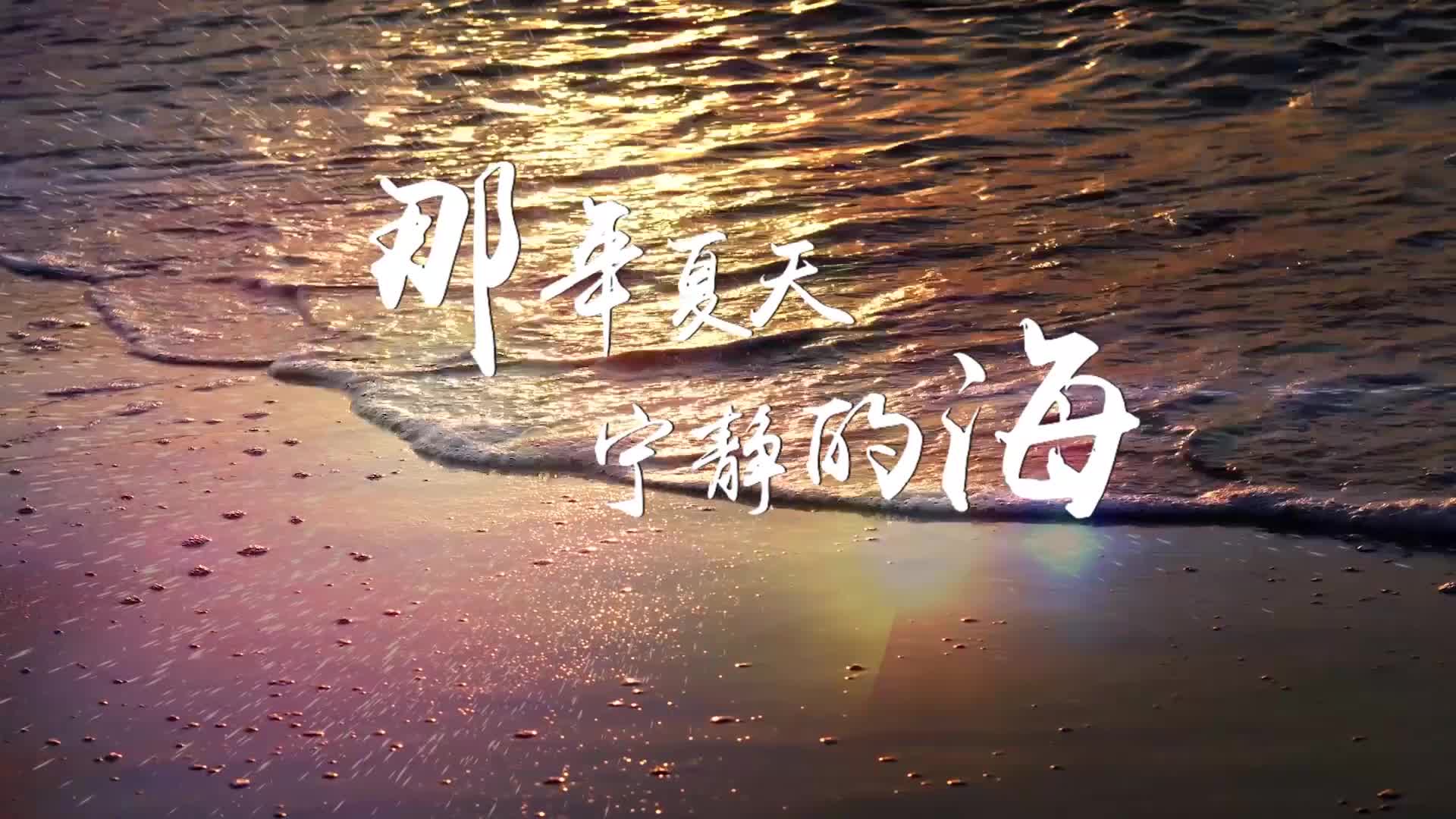 歌曲那年夏天宁静的海led大屏背景-无词