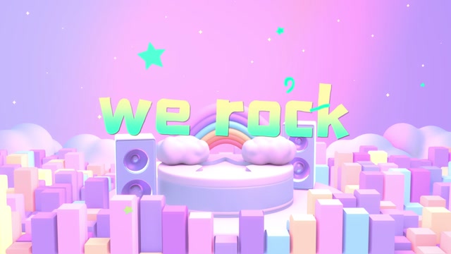 we rock 视频背景-有词