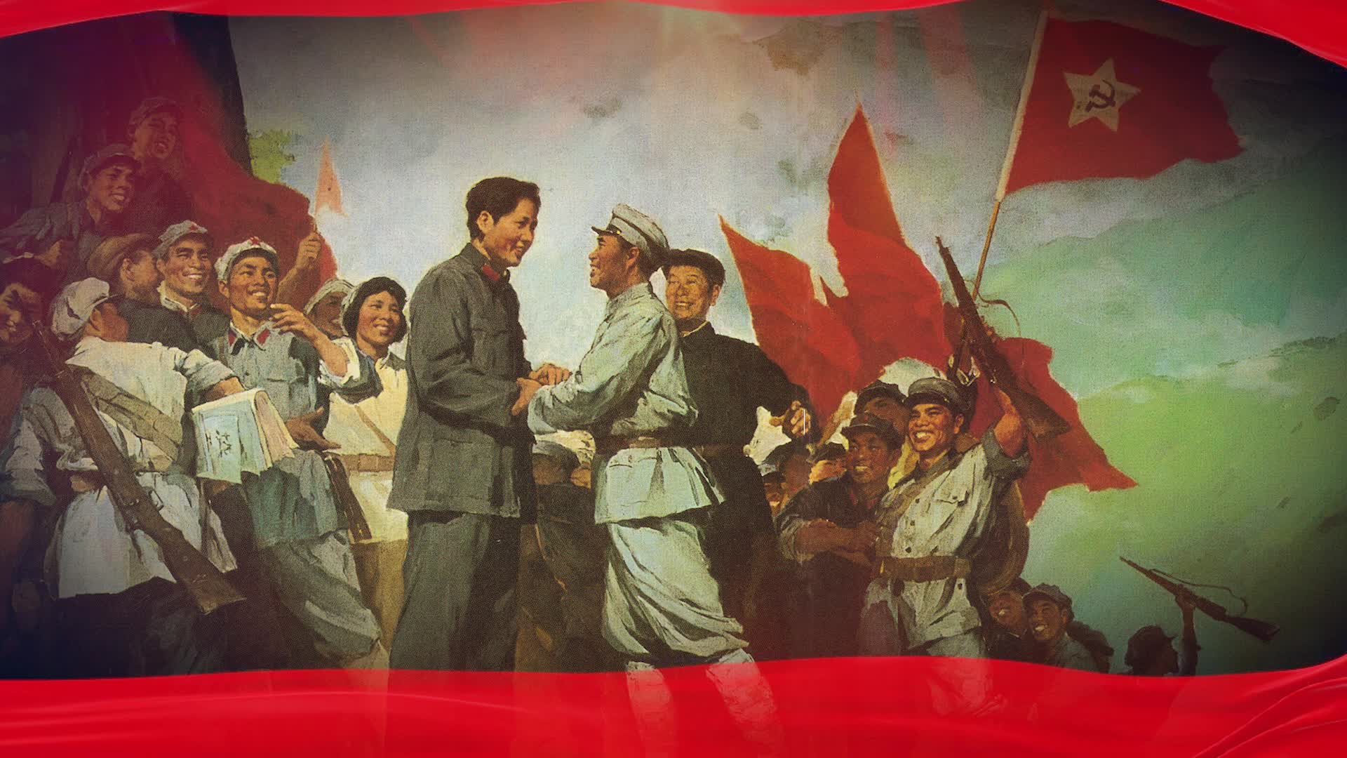 共产党人红军长征视频背景素材