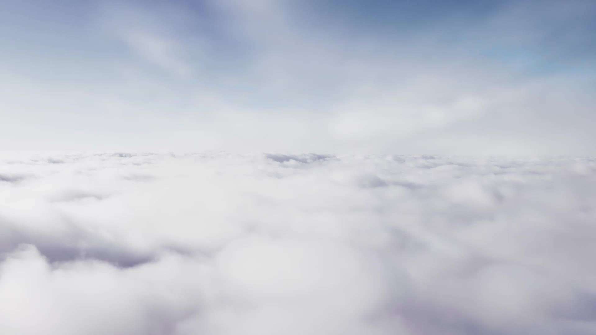 实拍大气层云雾云层视频素材