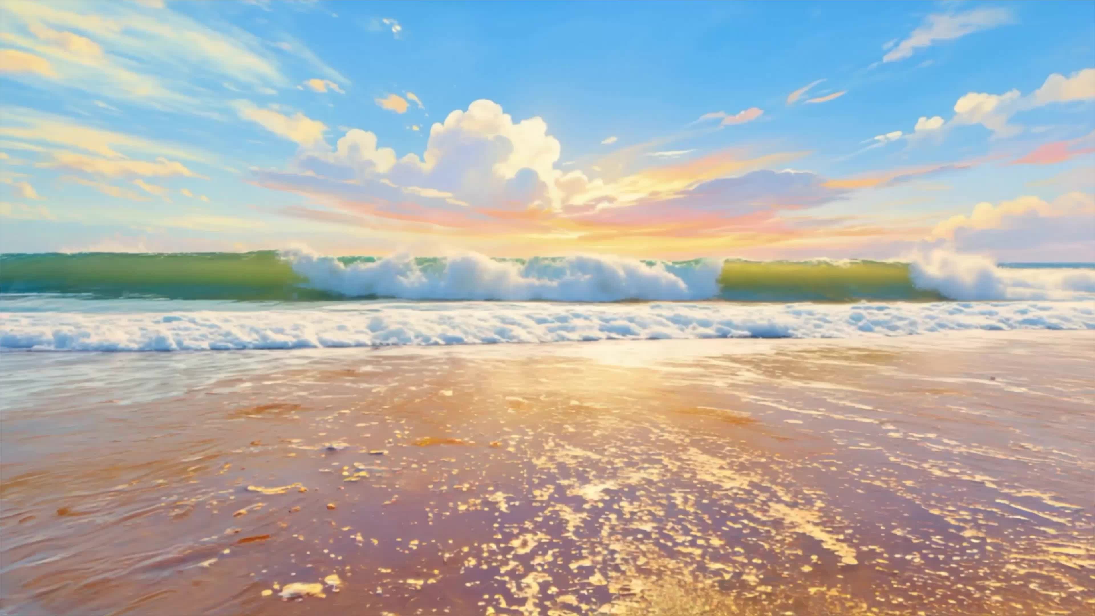 beyond歌曲海阔天空led视频背景-有词