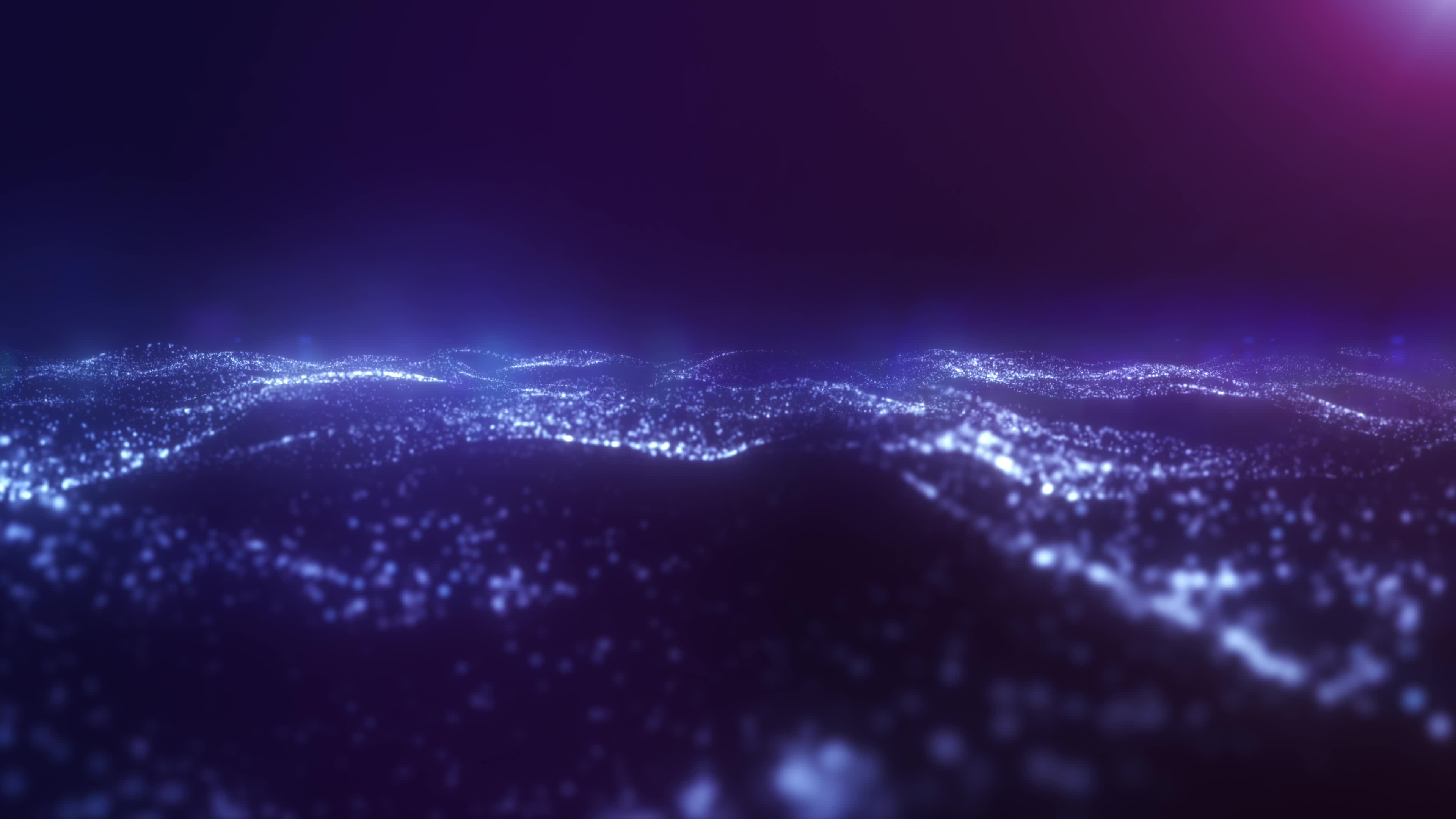 蓝色粒子光效背景