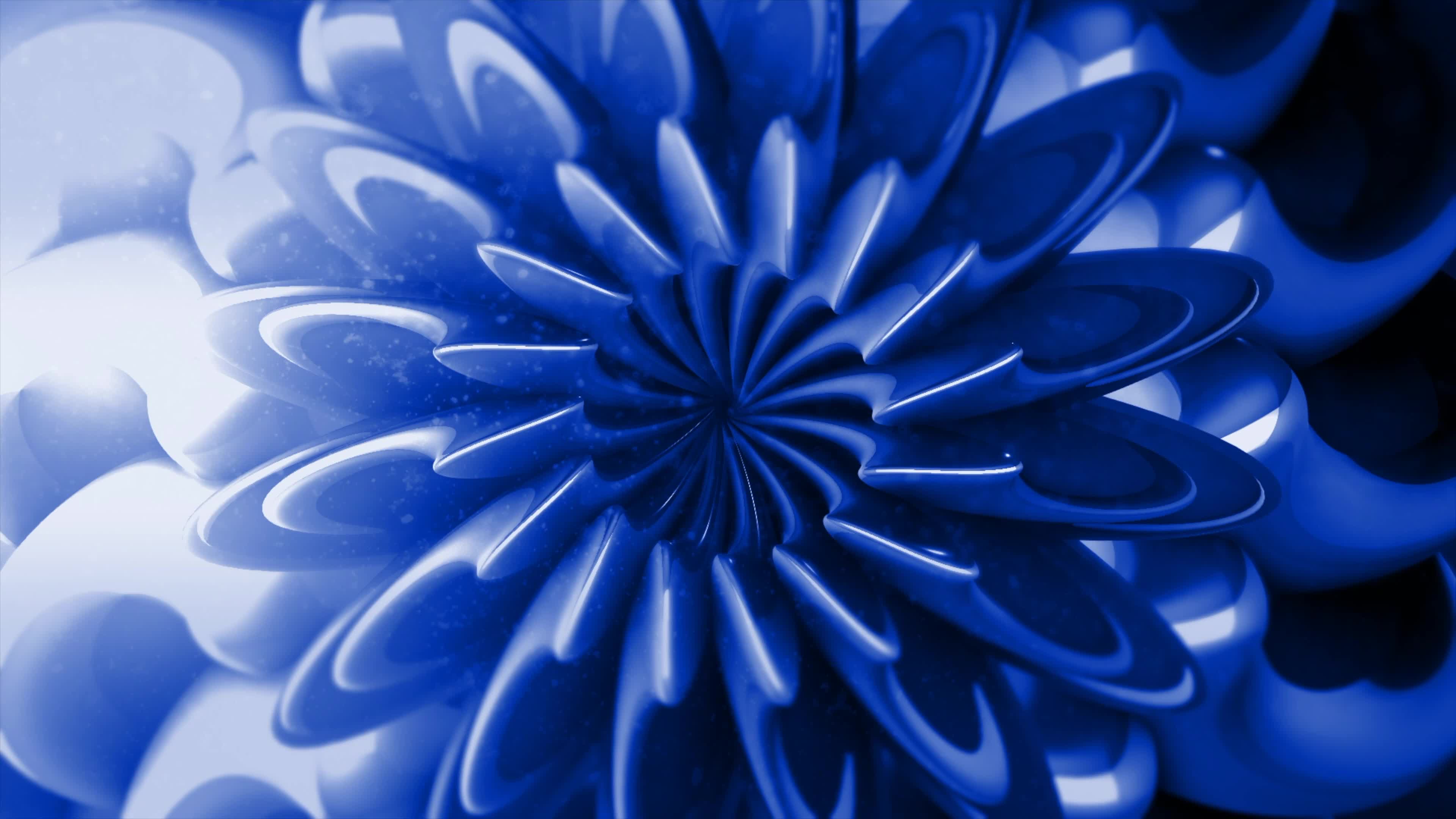 蓝色花朵舞台背景