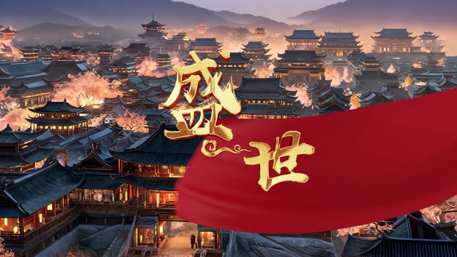 歌曲盛世led视频背景-有词