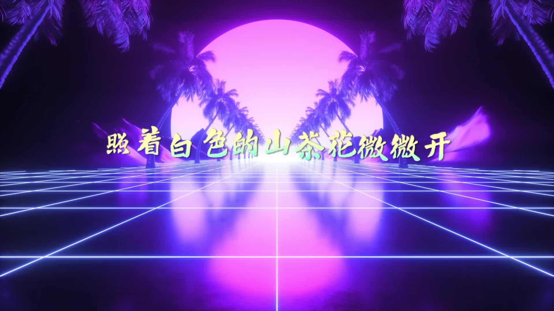 歌曲若月亮没来led视频背景-有词