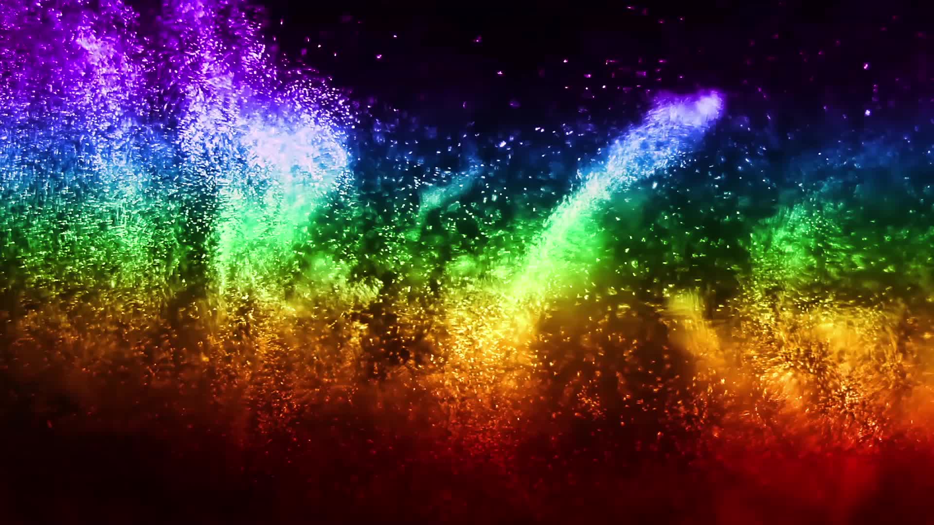彩色粒子风沙动画