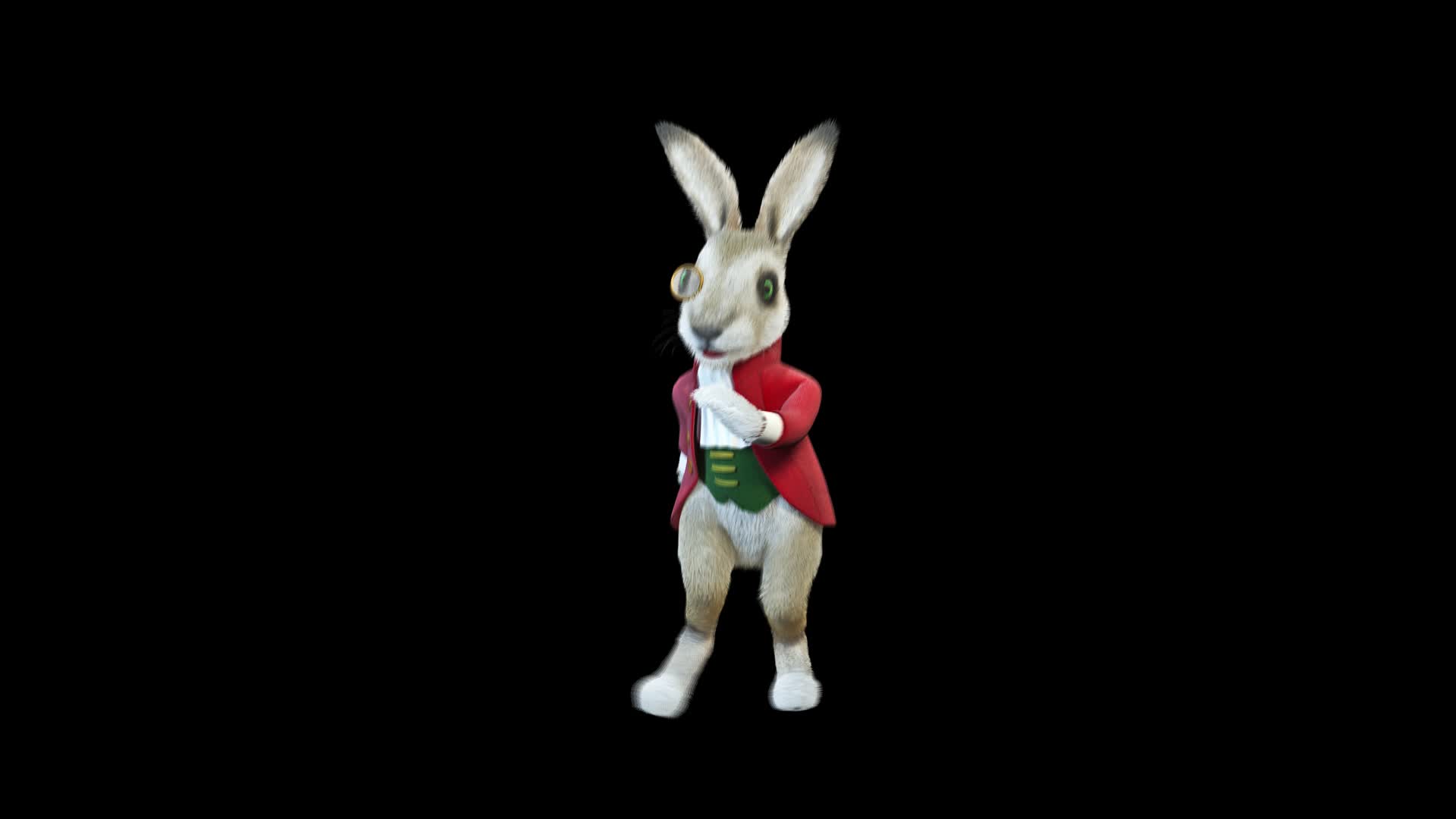 兔子跳舞动画透明素材