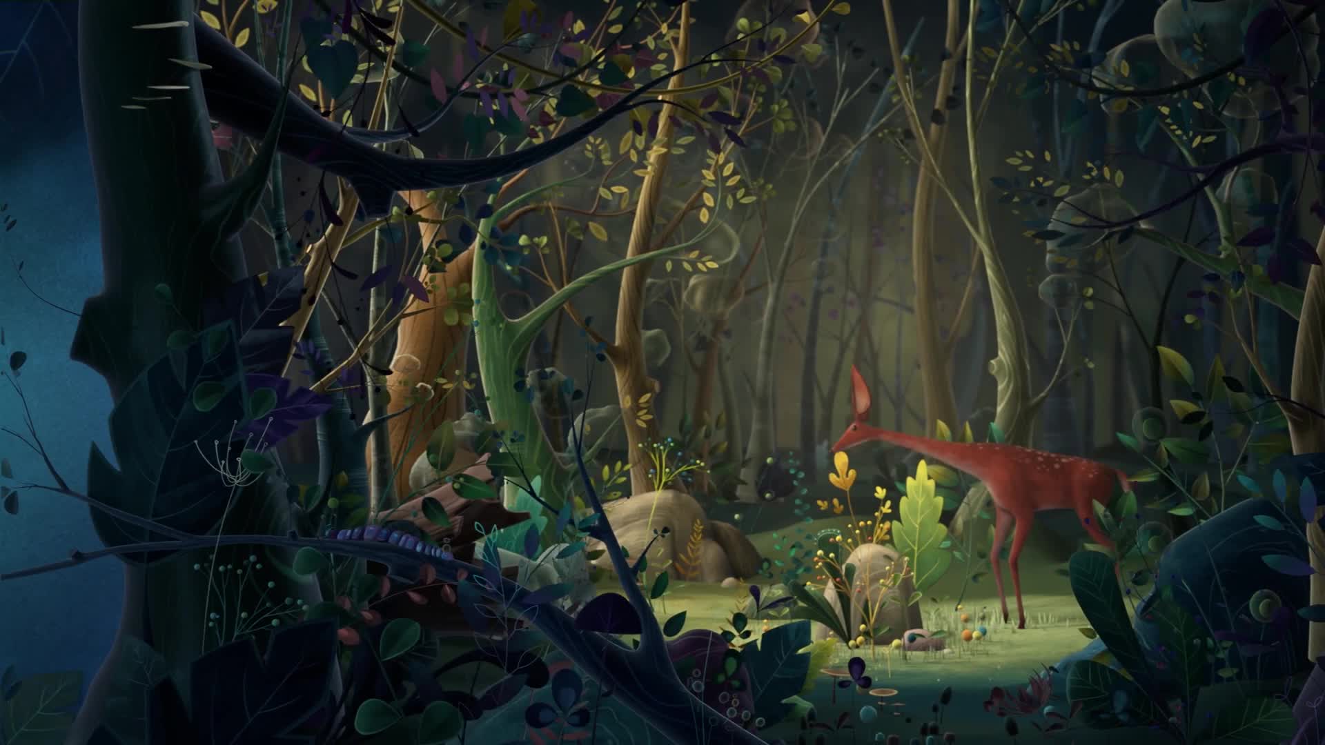 童话森林led视频背景素材