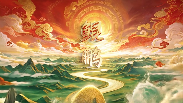 鲲鹏led视频背景-画面有词-无人物