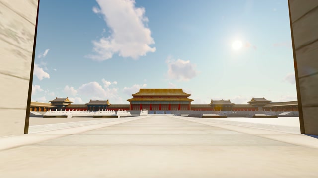 北京故宫博物馆视频背景素材