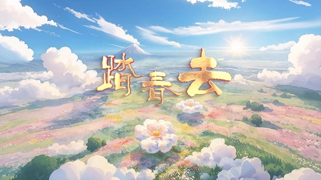 歌曲踏春去led视频背景