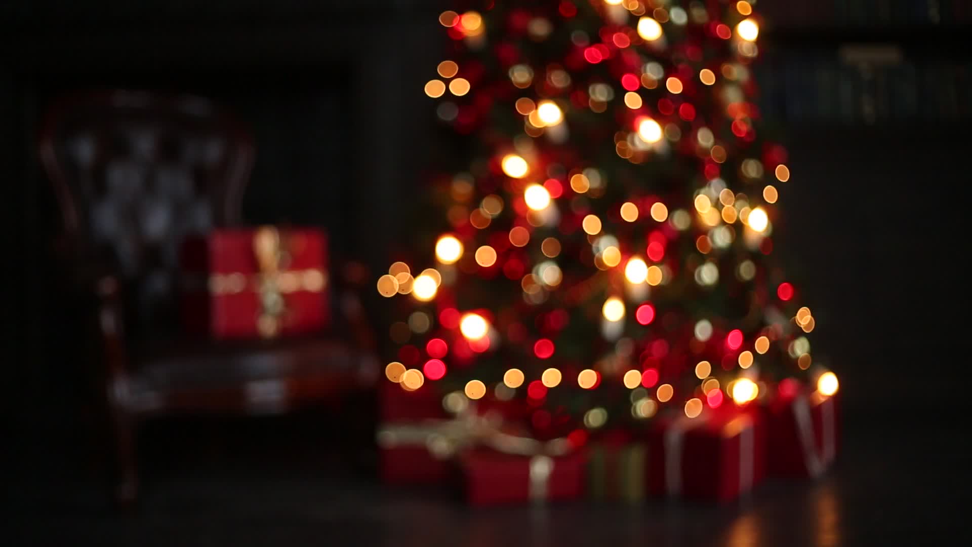 圣诞节圣诞灯球装饰视频素材