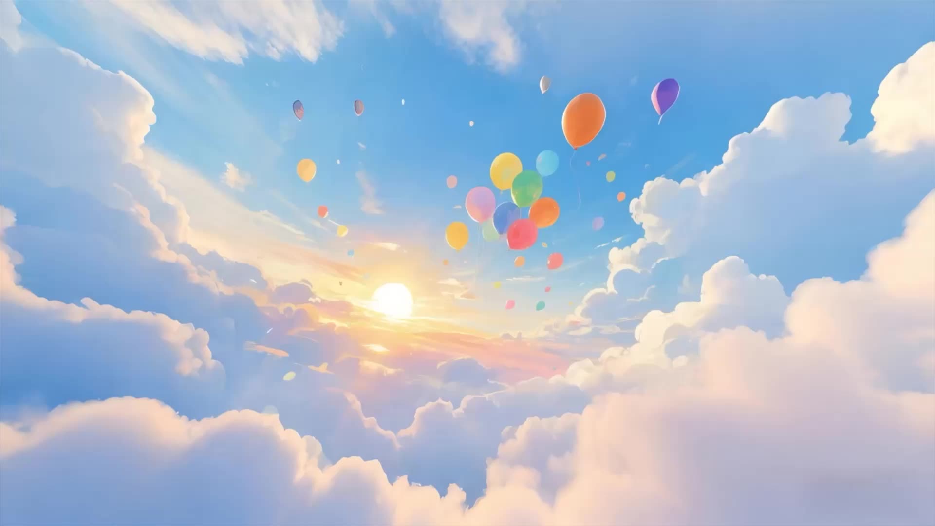 周深歌曲小美满led视频背景-无词