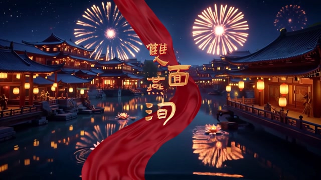 歌舞双面燕洵led舞台演出视频背景