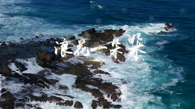 任贤齐歌曲浪花一朵朵led视频背景-有词