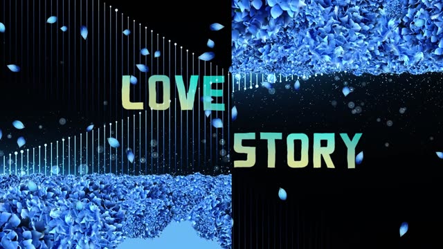 英文歌曲love story 舞台视频背景-无词