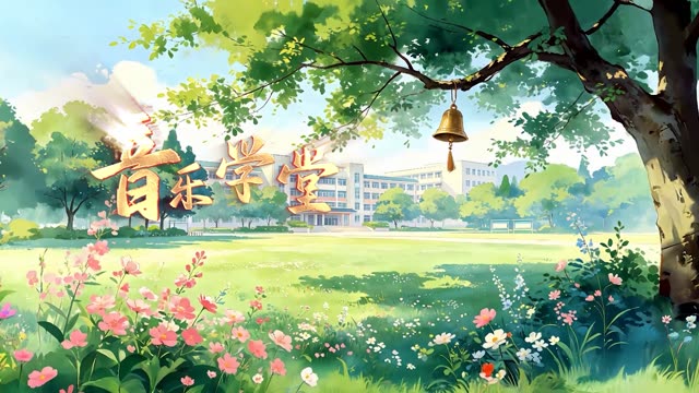 周深歌曲音乐学堂led视频背景-画面有词