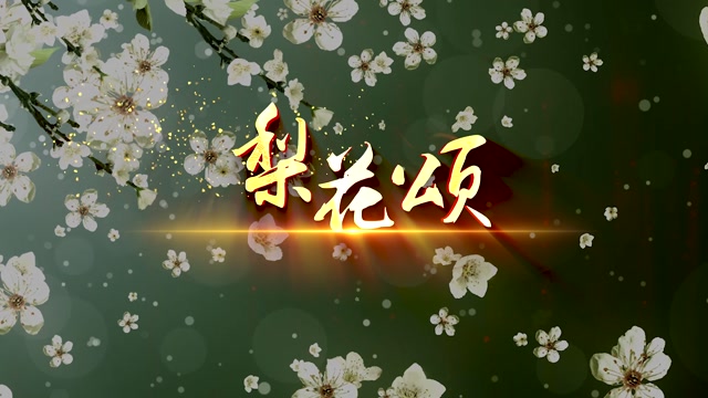 梨花颂led视频背景-2分40秒有词伴奏