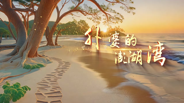 段丽阳外婆的澎湖湾led视频背景-无词