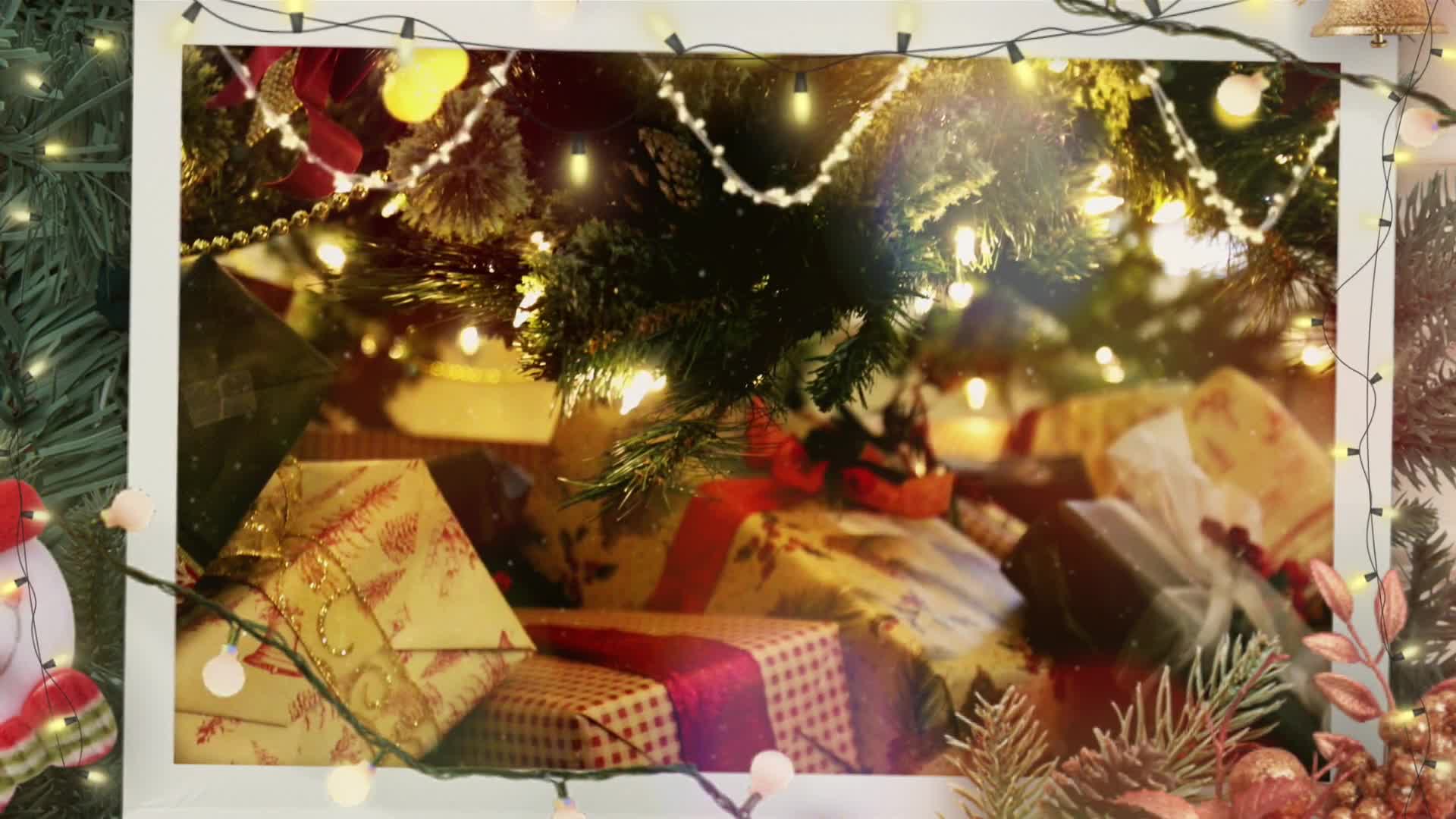 圣诞礼物盒背景视频素材