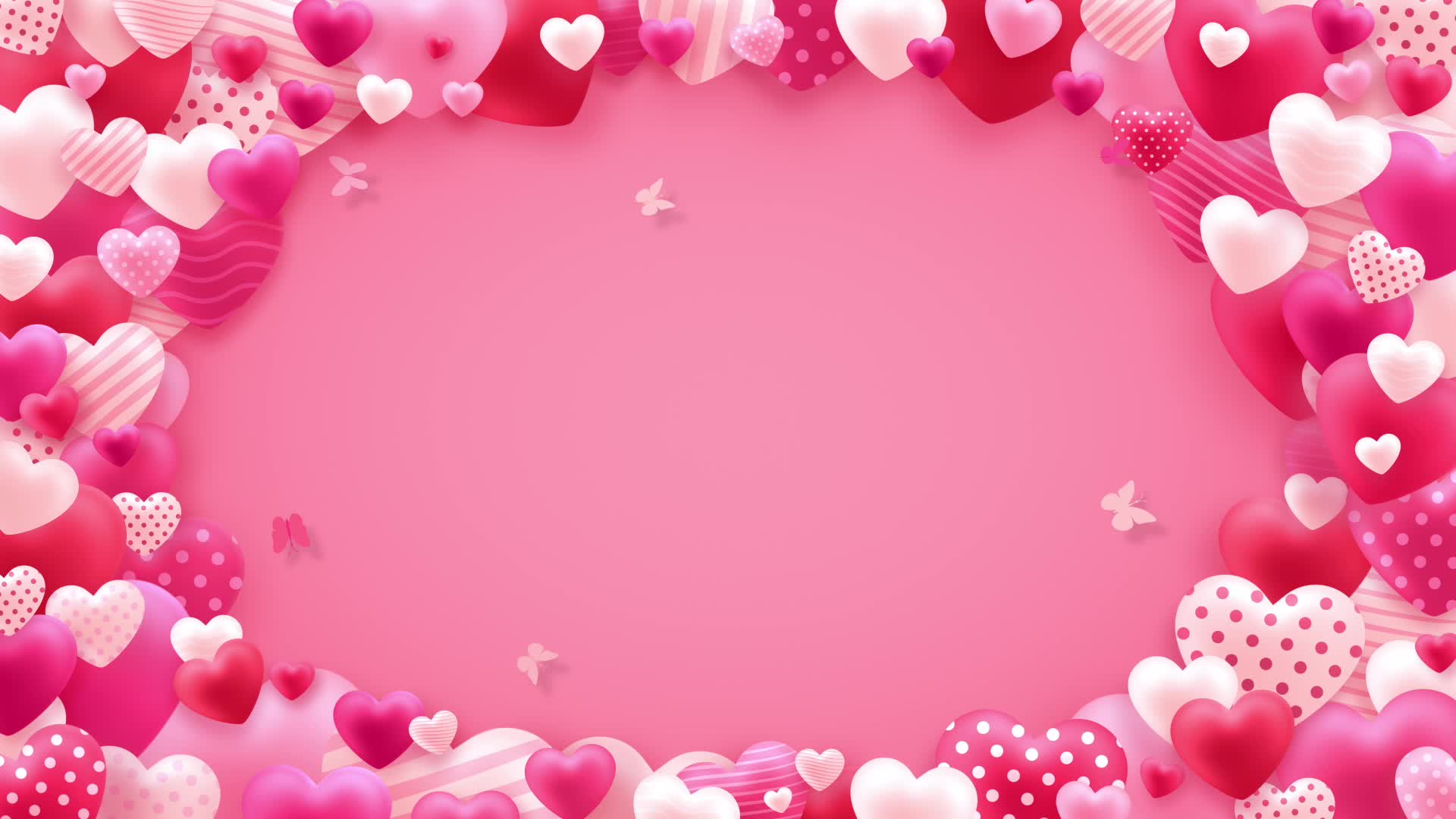 粉色爱心背景素材