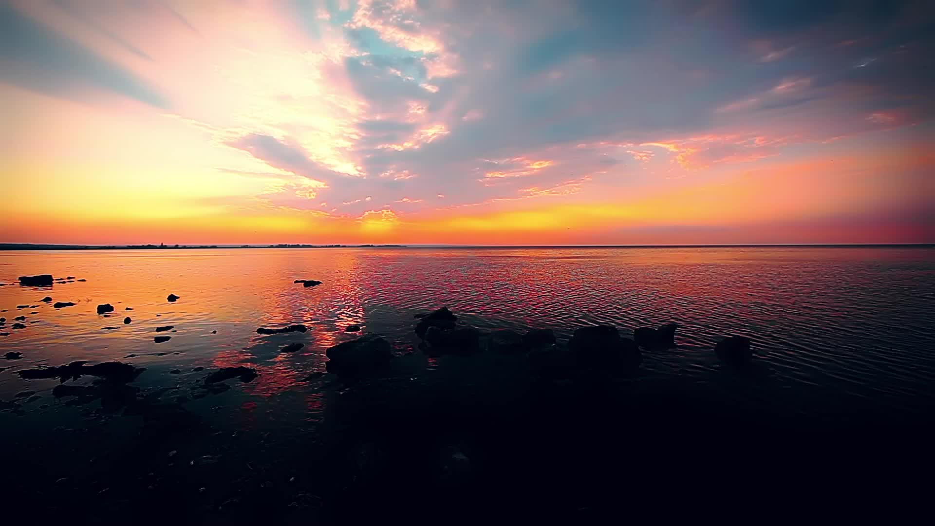 大海日出美景