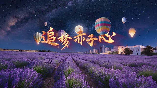 追梦赤子心led视频背景-有词