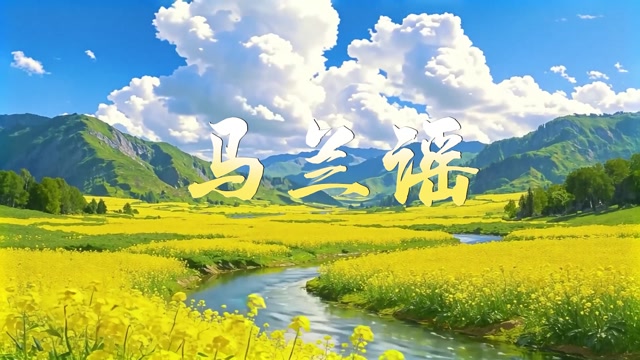 马兰谣led视频背景-画面有唱词