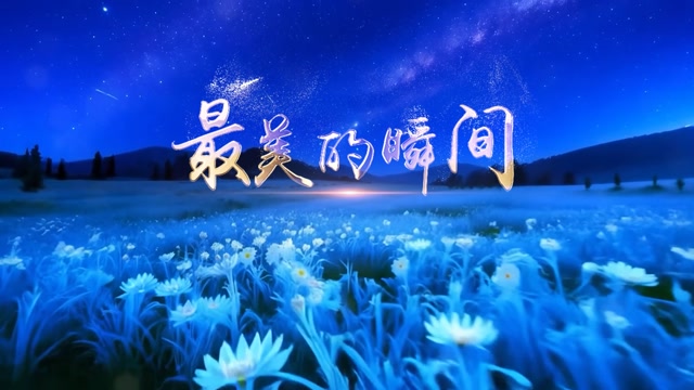 歌曲最美的瞬间led视频背景-无词