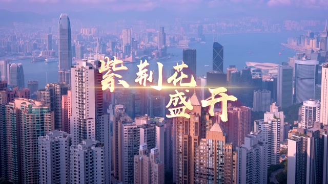 歌曲紫荆花盛开led视频背景-有词