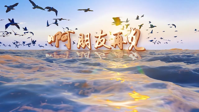 啊朋友再见led视频背景-无词