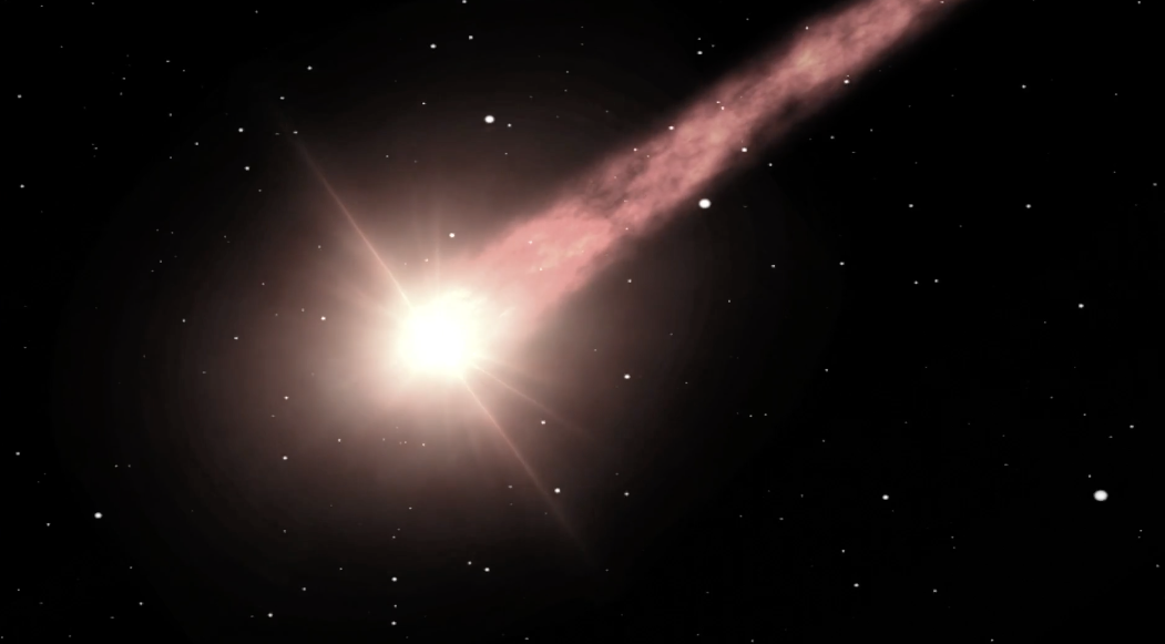 粒子星空彗星滑落视频素材