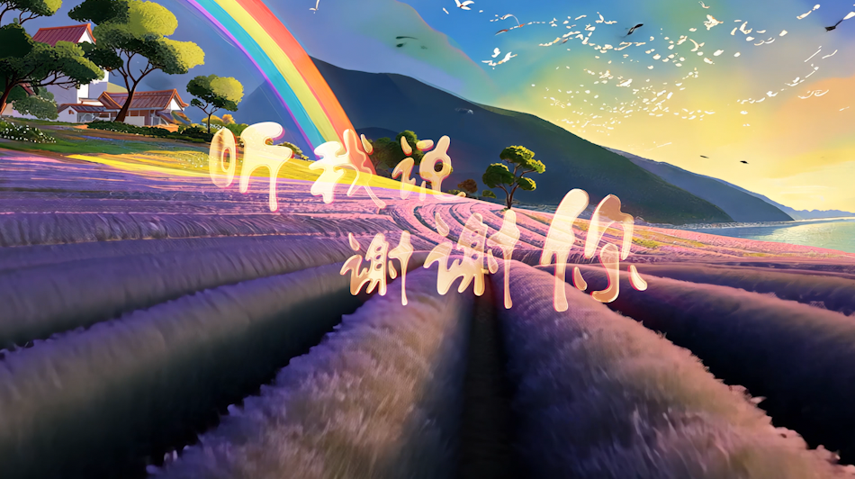 李昕融歌曲听我说谢谢你led视频背景-有词