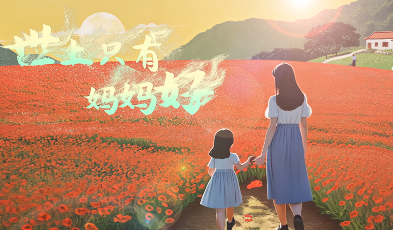 儿歌世上只有妈妈好led视频背景-有词
