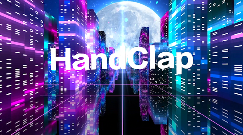 英文歌曲hand clap视频背景-有词